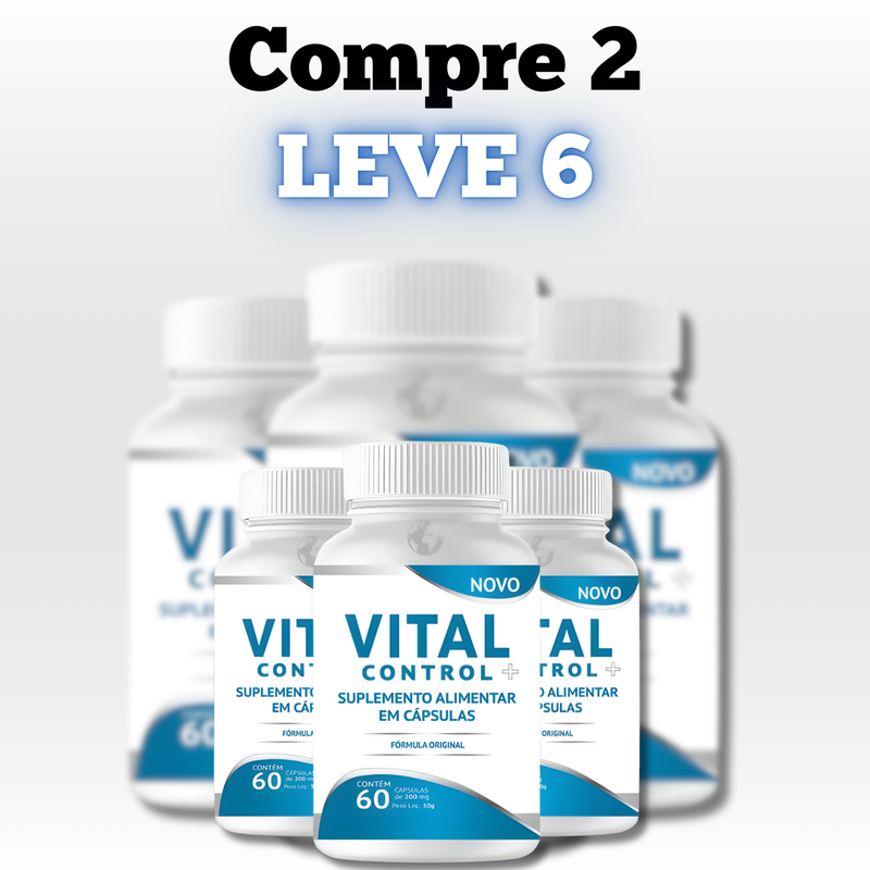 Vital Control Original 60cp - Acabe com os Picos de Glicose! - Promoção Exclusiva + Frete Grátis