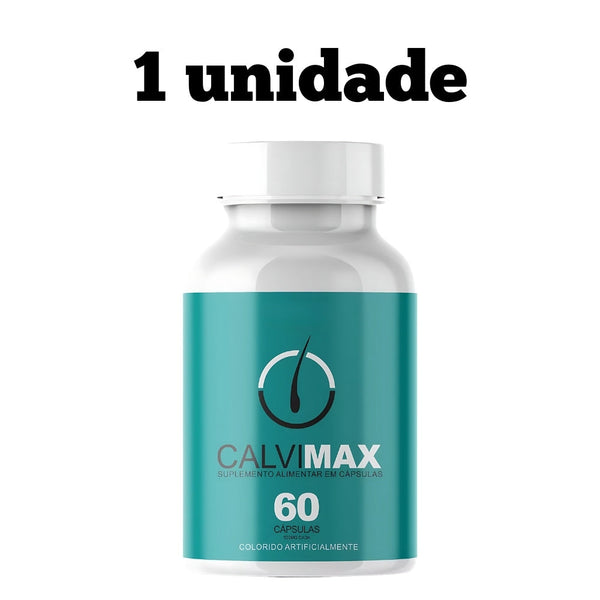 Calvi Max Original 60cp - Diga Adeus a Calvice - Promoção Exclusiva + Frete Grátis