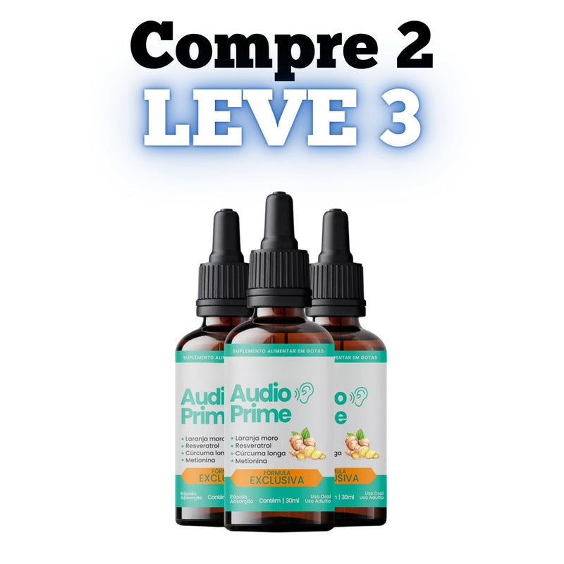 Audio Prime Original 30ml - Audição com Qualidade - Promoção Exclusiva + Frete Grátis