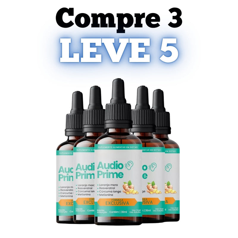 Audio Prime Original 30ml - Audição com Qualidade - Promoção Exclusiva + Frete Grátis