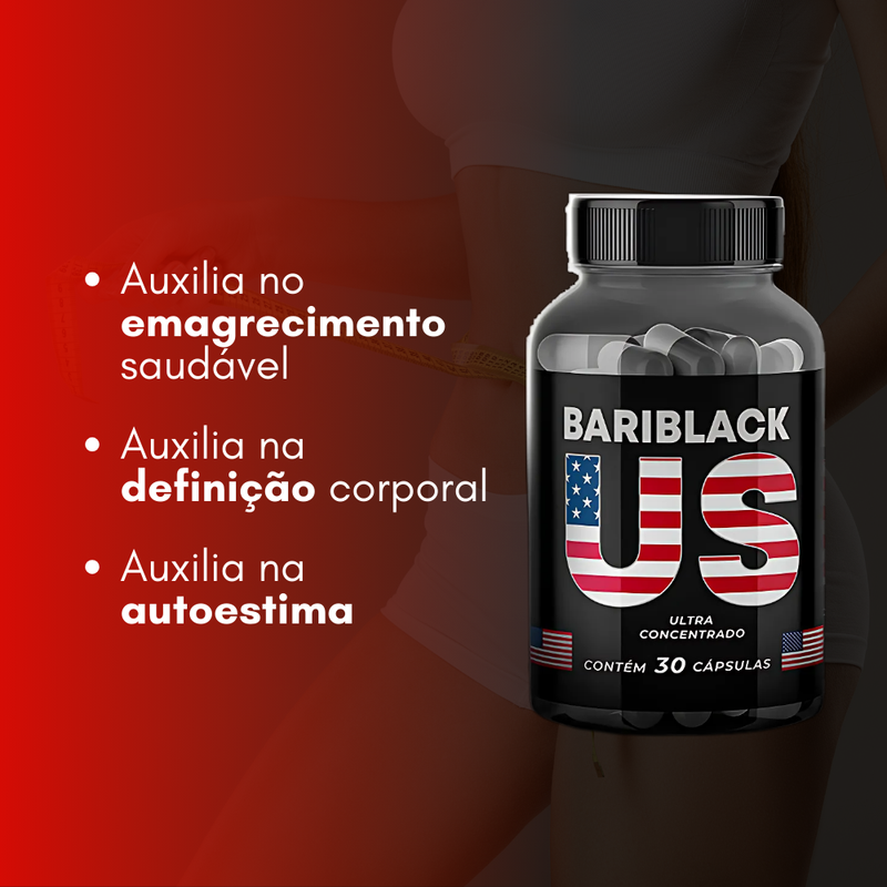 Bariblack US Original 30cp - Suplemento Natural - Promoção Exclusiva + Frete Grátis