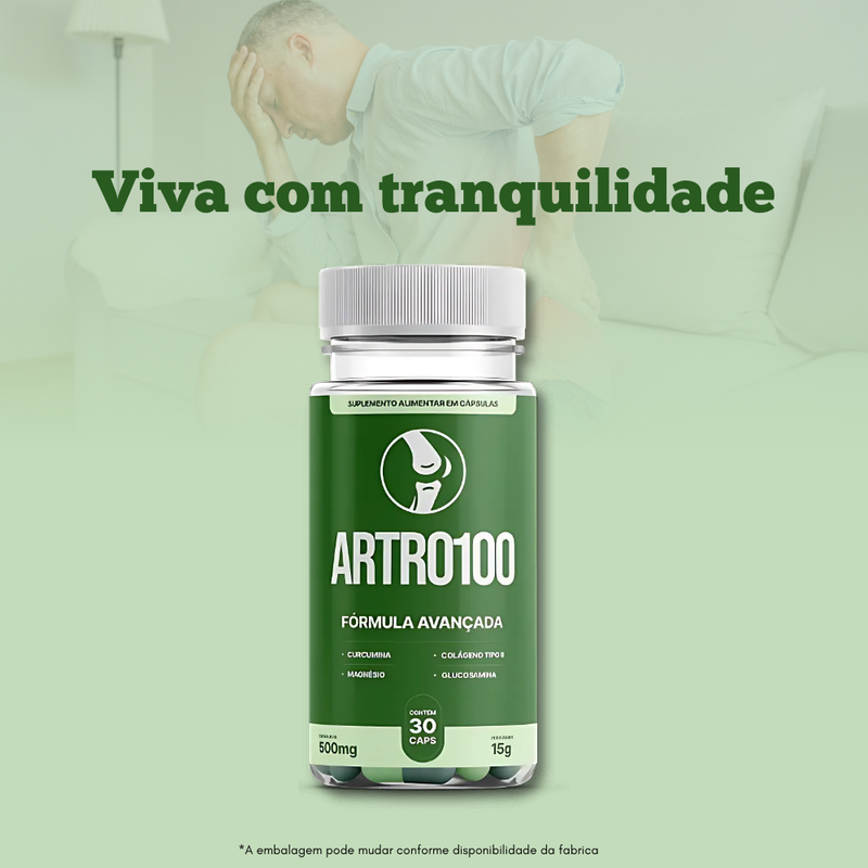 Artro100 Original 60cp - Suplemento Natural! - Promoção Exclusiva + Frete Grátis