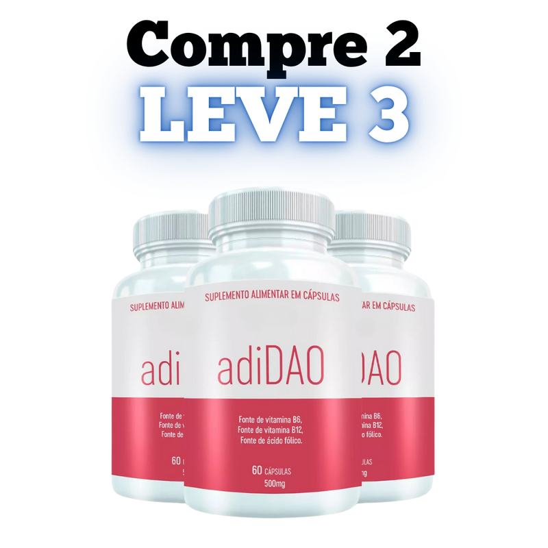 AdiDAO Original 60cp - Suplemento Natural - Promoção Exclusiva + Frete Grátis