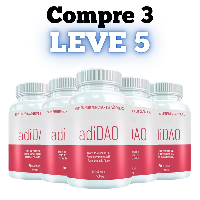 AdiDAO Original 60cp - Suplemento Natural - Promoção Exclusiva + Frete Grátis