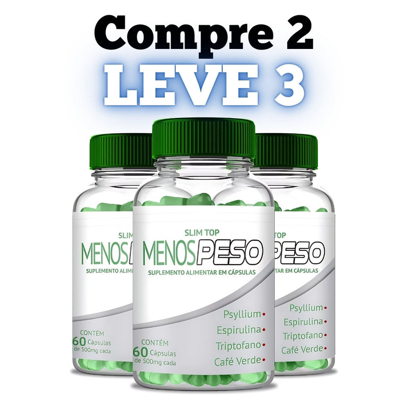 Menos Peso Original 60cp - Suplemento Natural - Promoção Exclusiva + Frete Grátis