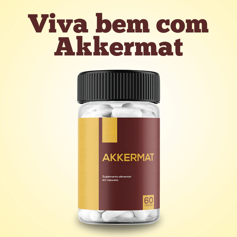 Akkermat 60 Caps. - 50% OFF - Produto 100% Original e Natural - Compra Segura + Frete Grátis