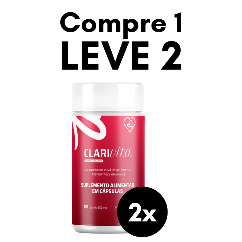 Clarivita Original 60cp - Suplemento Natural - Promoção Exclusiva + Frete Grátis