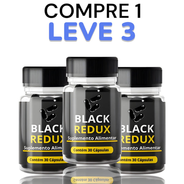 Black Redux 30cp - Suplemento Natural - Promoção Exclusiva + Frete Grátis