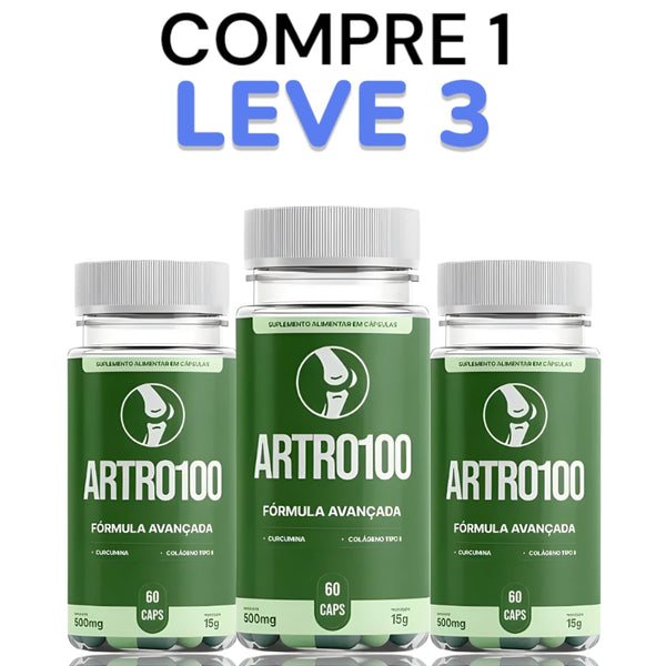 Artro100 Original 60cp - Suplemento Natural! - Promoção Exclusiva + Frete Grátis