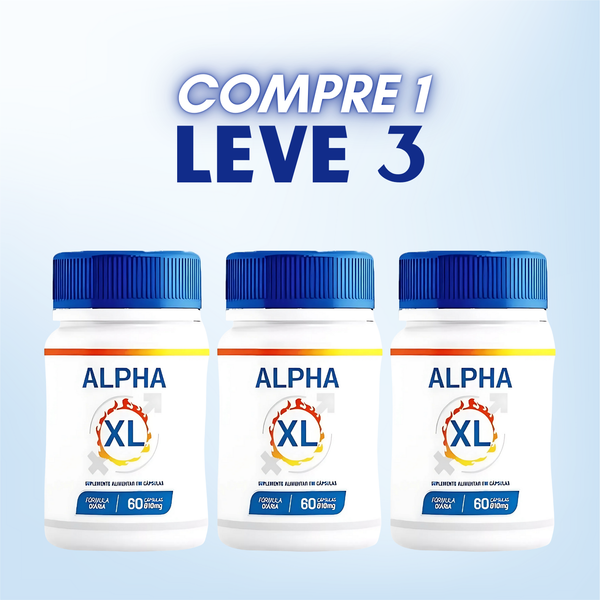 Alpha XL Original 60cp. - Suplemento Natural! - Promoção Oficial com Frete Grátis