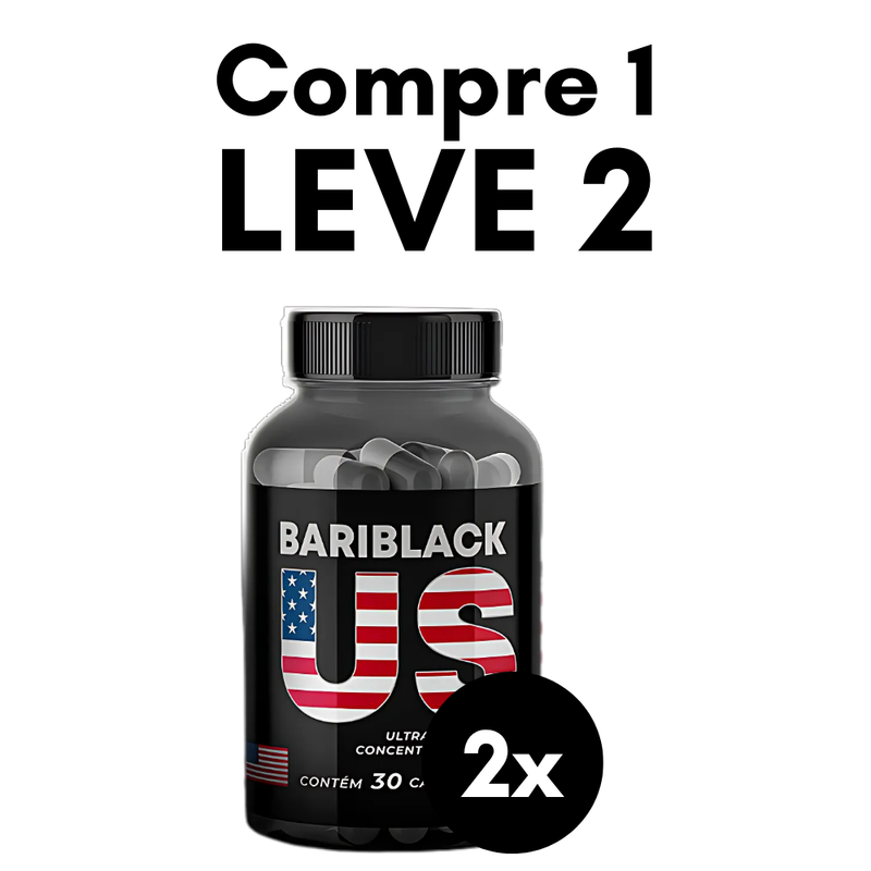 Bariblack US Original 30cp - Suplemento Natural - Promoção Exclusiva + Frete Grátis