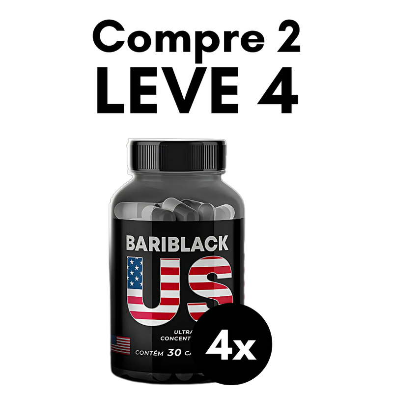 Bariblack US Original 30cp - Suplemento Natural - Promoção Exclusiva + Frete Grátis