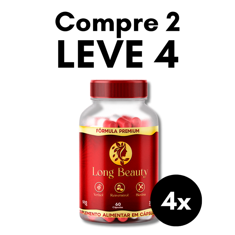 Long Beauty Original 60cp - Suplemento Natural - Promoção Exclusiva + Frete Grátis
