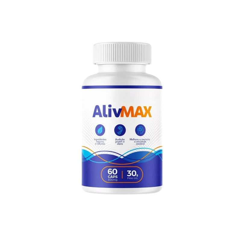 AlivMax Original 60cp - Saúde Auditiva e Mental - Promoção Exclusiva + Frete Grátis