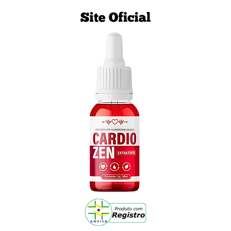 CardioZen Original 30ml - O Melhor Tratamento Natural Para Hipertensão - Promoção Exclusiva + Frete Grátis