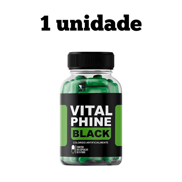 Vital Phine Black Original 60cp - Emagrecimento Saudável - Promoção Exclusiva + Frete Grátis