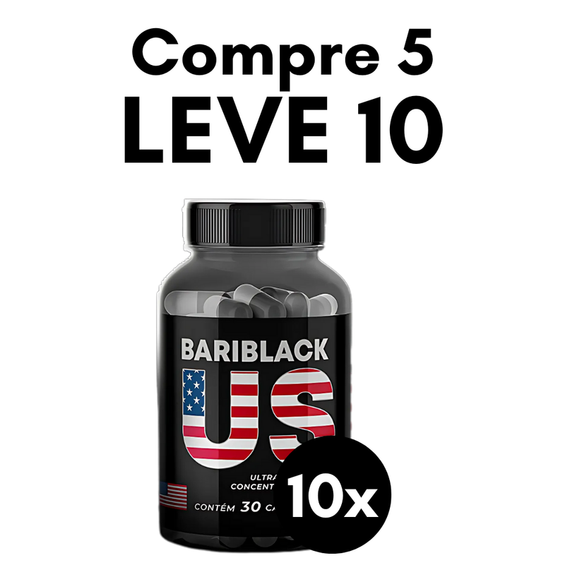 Bariblack US Original 30cp - Suplemento Natural - Promoção Exclusiva + Frete Grátis