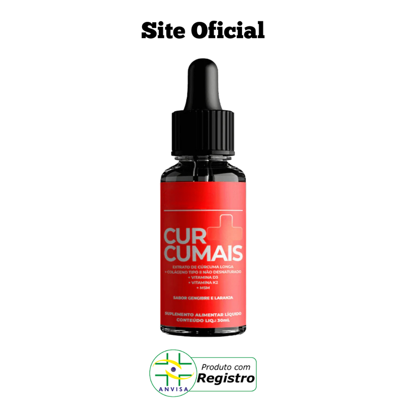 Curcumais Original 30ml - Alívio das Dores e inflamações! - Promoção Exclusiva + Frete Grátis