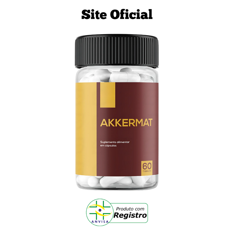 Akkermat 60 Caps. - 50% OFF - Produto 100% Original e Natural - Compra Segura + Frete Grátis