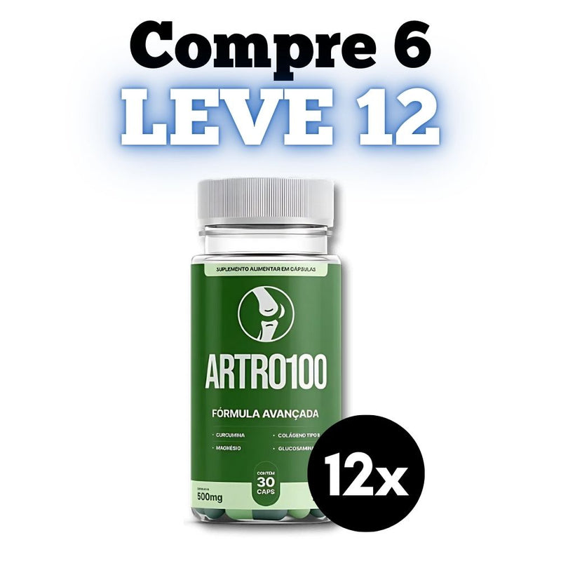 Artro100 Original 60cp - Suplemento Natural - Promoção Exclusiva + Frete Grátis