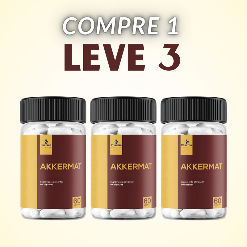 Akkermat 60 Caps. - 50% OFF - Produto 100% Original e Natural - Compra Segura + Frete Grátis