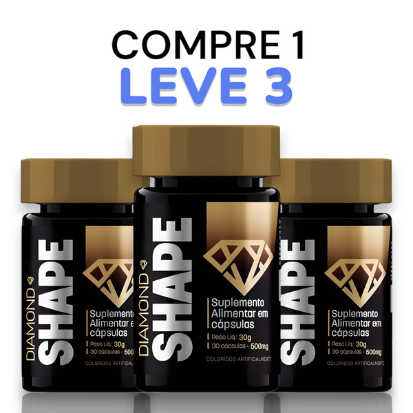 Diamond Shape Original 30cp - Suplemento Natural! - Promoção Exclusiva + Frete Grátis