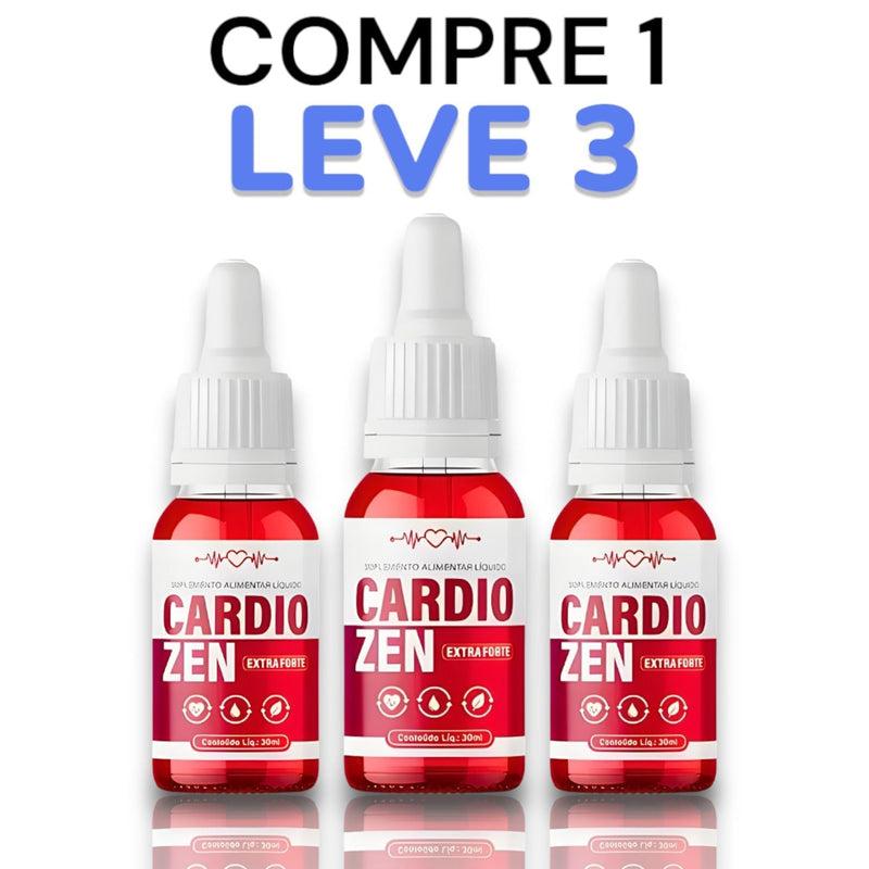 CardioZen Original 30ml - O Melhor Tratamento Natural Para Hipertensão - Promoção Exclusiva + Frete Grátis